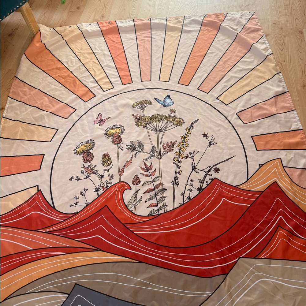 Boho Sun Shower Curtain